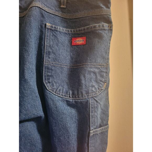 Dickies Jeans Big Mens 46x30 Blue Denim Pants Carpenter Outdoors Workwear Casual - Picture 3 of 6